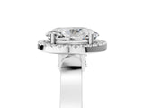 White gold Oval Halo Pave Split Shank Prong Setting Ring_92