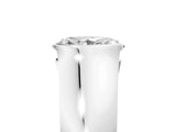 White gold Oval Solitaire Bezel Set Diamond Ring with Wide Band_8