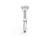White gold Oval Solitaire Channel-Set Diamond Engagement Ring with Four-Prong Setting_34