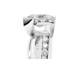 White gold Oval Solitaire Channel-Set Split Shank Ring with Tension Prong Setting_20