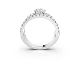White gold Oval Solitaire Split Shank Pave Diamond Ring_52