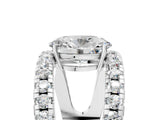 White gold Oval Solitaire Split Shank Pave Diamond Ring_53