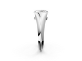 White gold Oval Solitaire Tension Set Diamond Ring_22