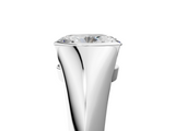 White gold Oval Solitaire Tension Set Diamond Ring_25