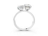 White gold Oval and Emerald Cut Toi Moi Ring with Prong Setting_65