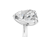 White gold Oval and Heart Toi Moi Ring with Prong Setting and Plain Band_18
