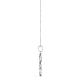 White gold Pavé Diamond Marquise Prong Pendant 2