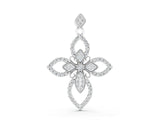 White gold Pavé Marquise Diamond Cross Pendant_31