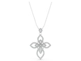 White gold Pavé Marquise Diamond Cross Pendant_34