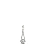 White gold Pavé Marquise Prong Pendant 1