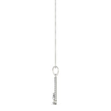 White gold Pavé Marquise Prong Pendant 2