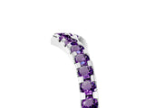 White gold Pavé Round Amethyst Chevron Band with Shared Prong Setting_11