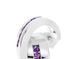 White gold Pavé Round Amethyst Crossover Band with Channel Setting_11