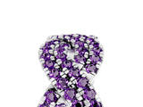 White gold Pavé Round Amethyst Infinity Twist Band with Shared Prong Setting_17