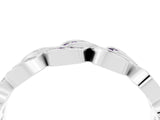 White gold Pavé Round Amethyst Interlocking Eternity Band with Bezel Prong Setting_10