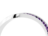 White gold Pavé Round Amethyst Twist Band_10