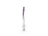 White gold Pavé Round Amethyst Twist Band_14