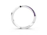 White gold Pavé Round Amethyst Twist Band_15