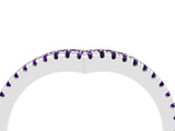 White gold Pavé Round Amethyst V-Shaped Chevron Band with Shared Prong Setting_10