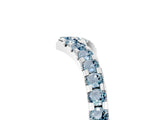 White gold Pavé Round Aquamarine Chevron Band with Shared Prong Setting_11