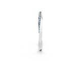 White gold Pavé Round Aquamarine Twist Band_37