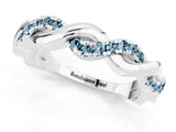 White gold Pavé Round Aquamarine Twist Eternity Band with Shared Prong Setting_31