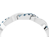 White gold Pavé Round Aquamarine Twist Eternity Band with Shared Prong Setting_34