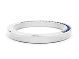 White gold Pavé Round Blue Sapphire Channel Set Band_18
