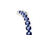 White gold Pavé Round Blue Sapphire Chevron Band with Shared Prong Setting_11
