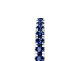 White gold Pavé Round Blue Sapphire Half Eternity Band with Shared Prong Setting_11