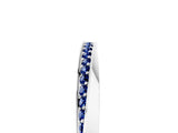 White gold Pavé Round Blue Sapphire Twist Band_11