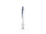 White gold Pavé Round Blue Sapphire Twist Band_8