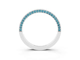 White gold Pavé Round Blue Topaz Channel Set Band_21