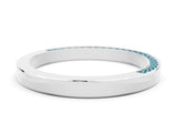 White gold Pavé Round Blue Topaz Channel Set Band_30