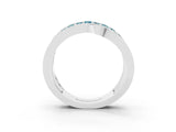 White gold Pavé Round Blue Topaz Crossover Band with Bead Prong Setting_9