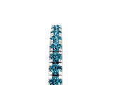 White gold Pavé Round Blue Topaz Half Eternity Band with Shared Prong Setting_11