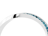 White gold Pavé Round Blue Topaz Twist Band_10