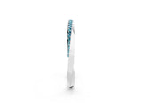 White gold Pavé Round Blue Topaz Twist Band_8