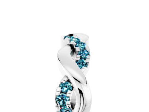 White gold Pavé Round Blue Topaz Twist Eternity Band with Shared Prong Setting_11