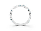 White gold Pavé Round Blue Topaz Twist Eternity Band with Shared Prong Setting_21