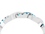 White gold Pavé Round Blue Topaz Twist Eternity Band with Shared Prong Setting_22