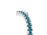White gold Pavé Round Blue Topaz V-Shaped Chevron Band with Shared Prong Setting_11