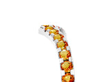 White gold Pavé Round Citrine Chevron Band with Shared Prong Setting_11