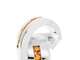 White gold Pavé Round Citrine Crossover Band with Channel Setting_11