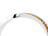 White gold Pavé Round Citrine Twist Band_10