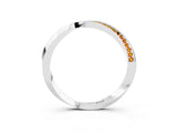 White gold Pavé Round Citrine Twist Band_9