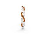White gold Pavé Round Citrine Twist Eternity Band with Shared Prong Setting_53