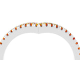 White gold Pavé Round Citrine V-Shaped Chevron Band with Shared Prong Setting_10