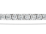 White gold Pavé Round Diamond Chain Bracelet with Bezel Setting_5