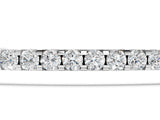 White gold Pavé Round Diamond Chain Bracelet with Bezel Setting_9